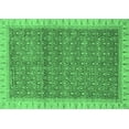 thumbnail image 1 of Ahgly Company Indoor Rectangle Abstract Emerald Green Modern Area Rugs, 2' x 5', 1 of 4