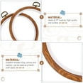 thumbnail image 2 of CIMAXIC 2Pcs Embroidery Hoops Plastic Circles Imitation Wood Cross Stitch Hoops,3.94"X3.94"X0.39", 2 of 5