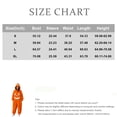thumbnail image 3 of Halloween Pumpkin Jumpsuit Women Wearable Pumpkin Blanket Hooded Romper Pajamas Cozy Loungewear Cosplay Costume Red M, 3 of 8