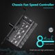 thumbnail image 3 of Regulador de computadora universal CPU Hub Splitter Cooler 3 pines / 4 pines Variable, 3 of 9