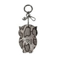 thumbnail image 7 of Daisy Rose Owl Keychain with Clasp and Key FOB Ring - PU Vegan Leather Small Decoration for HandBag for Womens and Backpacks - Grey Snake, 7 of 7