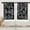 Black Floral, variant on Beach Sea Shells Ocean Kitchen Curtains, Summer Starfish Tropical Short Window Curtains Set of 2, Window Treatment Tier Curtains for Kitchen Over Sink Bathroom Dining Room Decor (26x36 Inch)