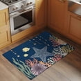 Area Rug Ocean Starfish Coral Fish Rectangle Area Rugs Washable Rug for ...