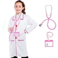 thumbnail image 1 of Pink Doctor Jeu de Rôle pour Enfants avec Pantalon de Sarrau et Accessoires, Convient aux Filles de 8 à 11 Ans, 1 of 4
