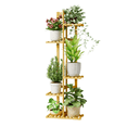 thumbnail image 3 of (2 pack) Bamworld 5 Tier Plant Stand Indoor, Small Corner Plant Shelf for Multiple Plants, Tiered Bamboo Flower Stand for Window Garden Balcony Home Decor Living Room Bedroom, 3 of 9
