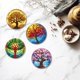 thumbnail image 4 of Kit de Posavasos de Arte de Diamante Árbol de la Vida con Soporte 8 piezas, 4 of 7