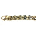 thumbnail image 2 of 14k Yellow And White Gold Mariner Link Mens Bracelet, 8.5", 2 of 5