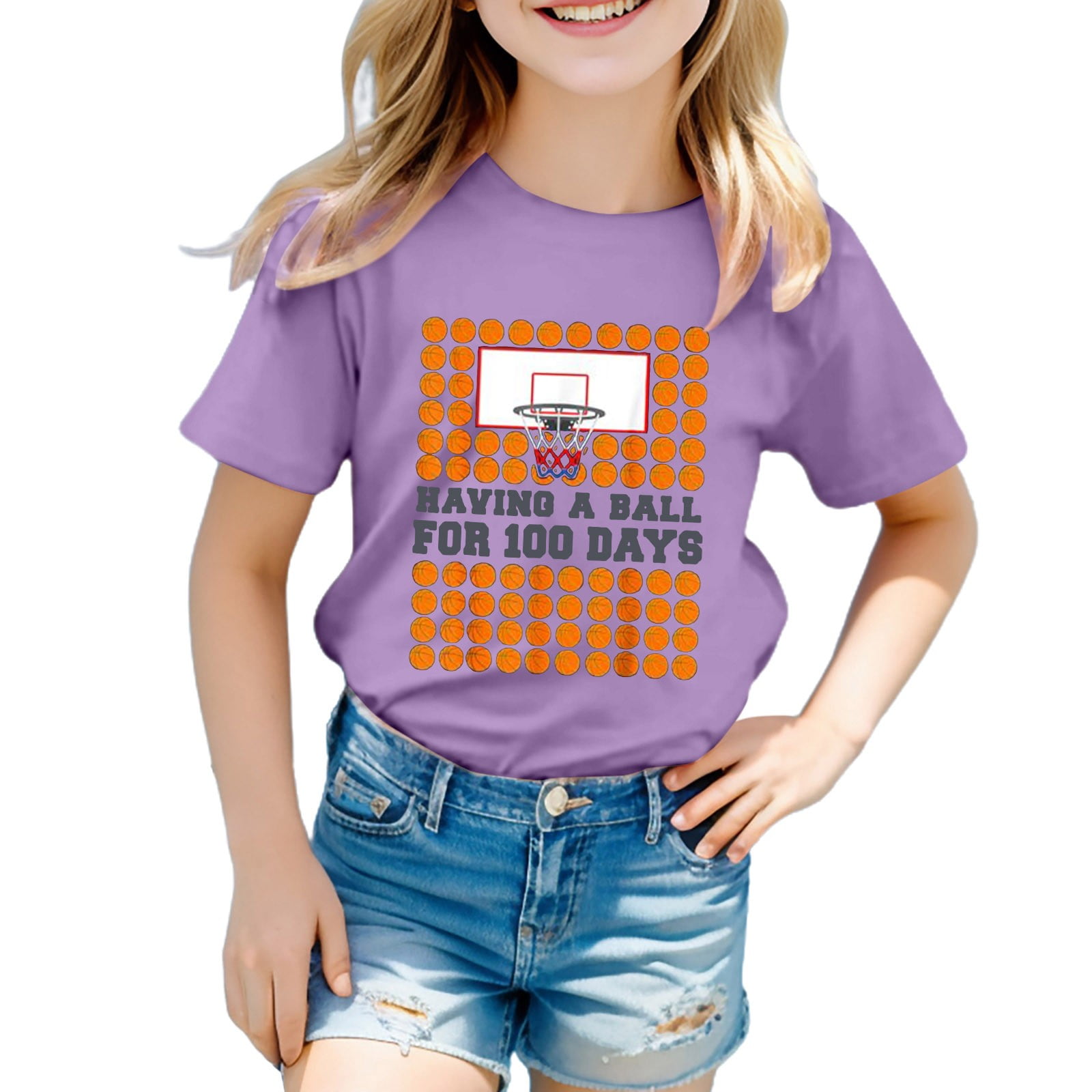 Big Kid Girl Shirt Light Long Sleeve Girls Shirts for Teen Kids Girls Child Short Sleeve Prints T Shirt Trendy Girls Fans Gift Girls