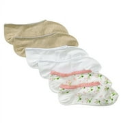 Assorted Floral Low-Cut Ped Socks, 3-Pack
