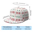 thumbnail image 5 of Custom Christmas Printed Flat Baseball Cap – Adjustable Snapback Hat with Flat Bill, Breathable and Durable, Personalized Design for Sports, Travel & Daily Wear, 5 of 6
