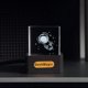 thumbnail image 5 of Crystal Cube Pantalla de Fotos Estación Meteorológica Inteligente de Escritorio Holográfica Reloj Digital con Álbum de Animaciones GIF, 5 of 5