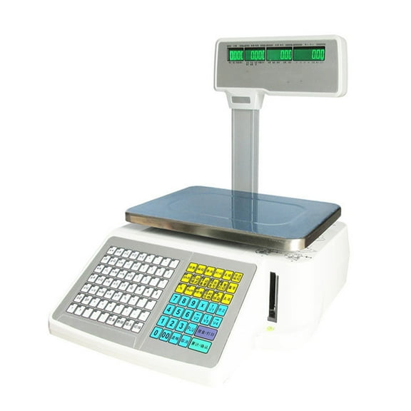 INTBUYING Electronic Price Computing Scale Four Window Pole LCD 30kg/66lb