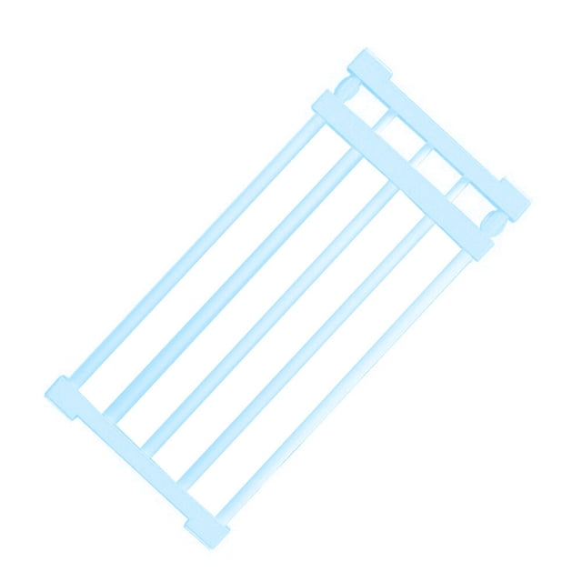 Retractable Rack Shelf 50-80cm No Need to Drill Storage Rack Shelf for Cupboard Wardrobe(Light Blue)