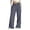 Dark Gray, variant on Womens Linen Pants Casual Summer Sporty Baggy Wide Leg Barrel Lounge Pants High Waisted Elastic Drawstring Trousers Straight Leg Track Pants(Yellow,M)