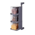 thumbnail image 1 of Caja de condimentos Caja de almacenamiento de condimentos montada en la pared Recipiente giratorio para tarros de especias de cocina, 3 capas, Gris Inevent HA003754-05, 1 of 2