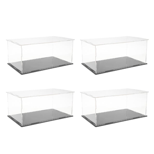 Caja De Presentación De Acrílico De 4 Piezas Para De Acción Muñeca Modelo A Presión Barco / Camión Macarena Vitrina