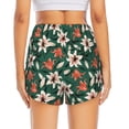 thumbnail image 4 of Haiem Lilies Flowers Women's 2 in 1 Running Shorts - Lightweight Athletic Workout Gym Yoga Breathable Sports Shorts Liner with Phone Pockets-Small, 4 of 9