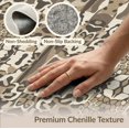thumbnail image 6 of ODIKA 8'x10' Washable Area Rug Vintage Mosaic Motif Brindle Patchwork Bold Cow Spotted Print Playful Expressive for Dining Room, Large Office, Lounge, Non-Slip Chair-Friendly Mat, 6 of 7