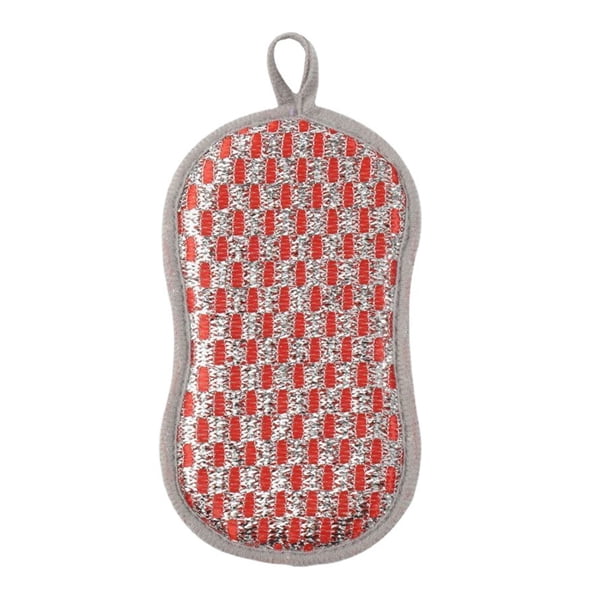 Esponja Multiusos Para Fregar, Esponja De Doble Cara Para Fregar Sin Daños Con Cuerda Colgante Para Limpieza