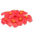 thumbnail image 3 of 20pcs Flores de hibisco artificial para fiesta tropical flores hawaianas Cabeza de flores artificiales para decoraciones de verano y manualidades de bricolaje, 3 of 5