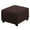 Brown, variant on ATJIA Stretch Square Ottoman Cover Folding Storage Stool Furniture Protector Soft Rectangle Slipcover with Elastic Bottom