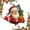 5#, variant on Lekihaqq 3 Packs Christmas Wall Stickers Santa Claus Breaking Through Wall Creative 3D Peel and Stick Holiday Home Decor Reusable Festive Living Room Window Door PVC Decals for Winter Party