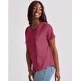 thumbnail image 2 of Hanes Originals Women's Cotton T-Shirt, Relaxed Fit Inari XS, 2 of 6