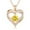 Yellow, variant on Rose Gold Pendant Necklaces for Women, Heart Crystal Diamond I Love You Always And Forever Necklace for Girlfriend Mother Daughter Wife Gift