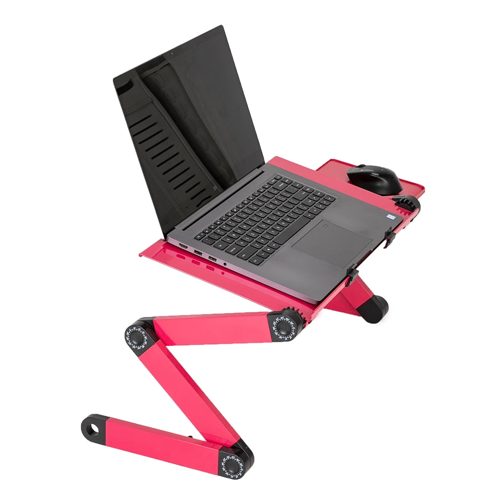 Lowestbest 360 Degree Rotation Folding Table, Folding Computer Desk/Bed Tray, Adjustable Folding Laptop Protable Laptop Stand Desk Table, Portable Folding Table for Bed, Rose Red Lowestbest 360 Degree Rotation Folding Table, Folding Computer Desk/Bed Tray, Adjustable Folding Laptop Protable Laptop Stand Desk Table, Portable Folding Table for Bed, Rose Red