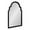 Black, variant on Kate and Laurel Hogan Modern Arched Wall Mirror, 24 x 48, Black, Glam Moroccan Mirror for Wall