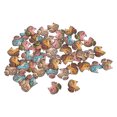 thumbnail image 1 of Botones para manualidades, 1,2 pulgadas de largo, madera resistente, estilo animal retro, colores surtidos, botones de madera claros para coser, decoración de bricolaje, estilo ardilla, 50 piezas, 1 of 5