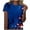 512_Blue, variant on MEICHEN 4th of July Outfits for Women Short Sleeve American Flag Print Shirts Crewneck USA Flag Patriotic Casual Tops Summer 250th Anniversary Tops