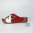 thumbnail image 6 of ATENAR Womens Sandals Solid Color Outdoor Women Sandals Comfortable Womens Shoes Red 5.5, 6 of 9