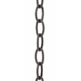 thumbnail image 2 of B&P Lamp® Heavy Duty, Brass Plated Steel Oval Lamp Chain - 3 Foot Length, 2 of 2