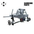 thumbnail image 4 of Hardcore Parts 4" Spindle Extension Lift Kit for Club Car DS (1982-2010) Golf Cart with 10" Machined/Black 'Lancer' Wheels and 22"x11"-10 DOT rated All-Terrain tires, 4 of 7