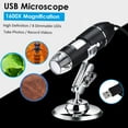 thumbnail image 2 of Microscopio Digital Usb 1600X Cámara de Aumento 8 Led Con Soporte Compatible Con Android Wi Tomshoo Microscopio, 2 of 7
