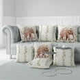 thumbnail image 4 of Love Elephant Indoor/Outdoor Pillow in White 28x28, 4 of 7