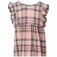 thumbnail image 3 of Big Girl Dress Kids Plaid Lovely Ruffle Birthday Party Flower Girl Dress Pink 8 3XL (201336), 3 of 3