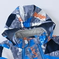 thumbnail image 6 of IROINNID Rain Jacket for Toddler Double Zipper Printed Zip Up Jackets Windbreaker Boys' And Girls' Casual Coat,Blue, 6 of 9