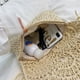 thumbnail image 2 of Bolsa cruzado de hombro tejido de ratán de paja de mano con borlas de playa para mujer Ndcxsfigh  Para Estrenar, 2 of 9