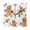 Gold, variant on 7.78in Gingerbread Man Element Square Wall and Table Clock Dual Use Vintage Design in Black or Gold
