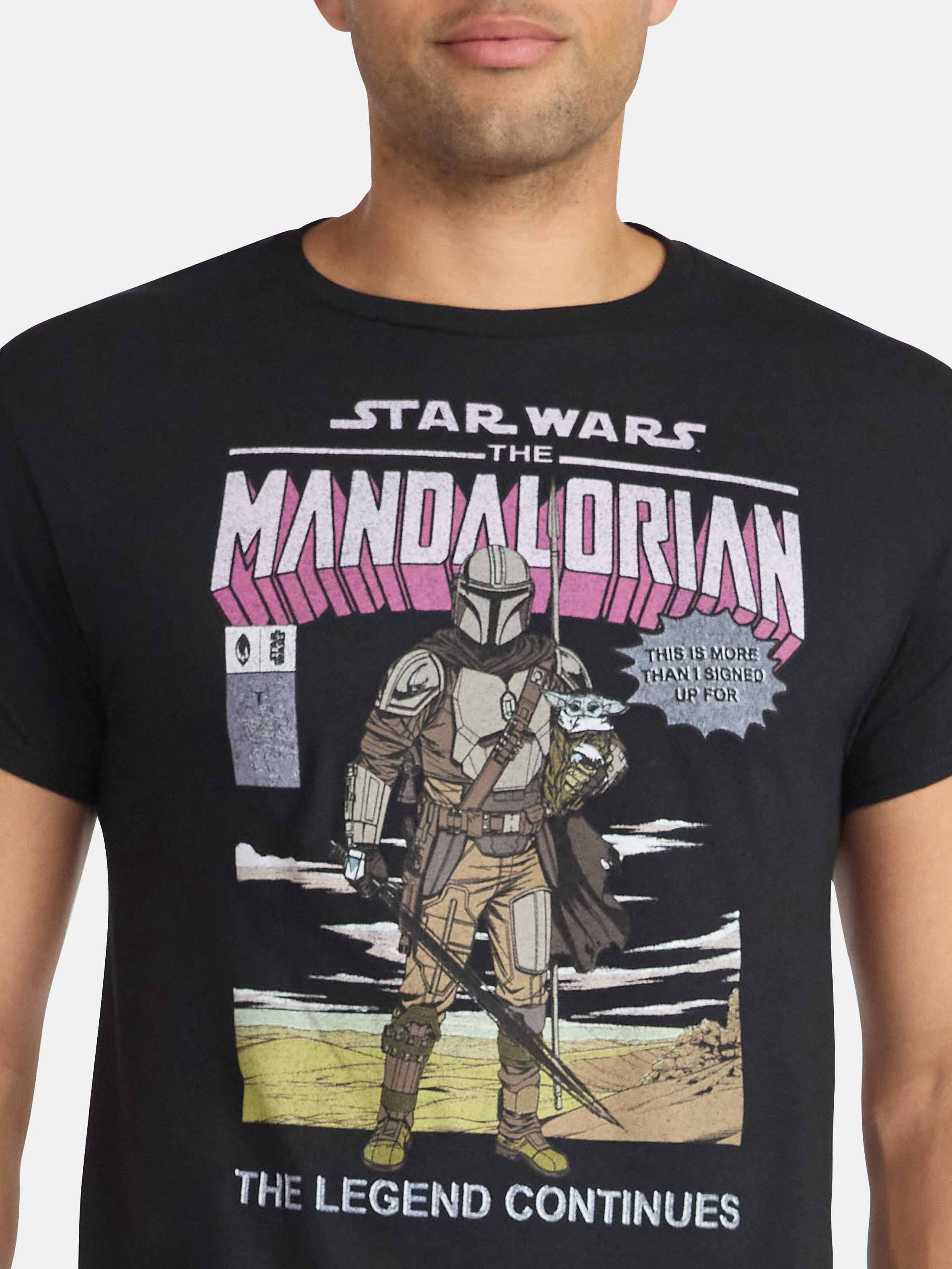 Mandalorian Men's & Big Men's Graphic Tee Shirt, Sizes S-3XL