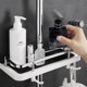 thumbnail image 3 of Bathroom Shower Storage Rack Organizer No Drill Lifting Rod Shower Head Holder Shampoo Tray, 3 of 5