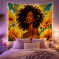 thumbnail image 2 of Figure Voluminous Curly With Hair Figure Depicted Chest, Mystical Fantasy for Space Lovers, Galaxy Room Decor, Mother's Day Gift, Tapestry Wall Hanging for Bedroom and Dorm, 2 of 7