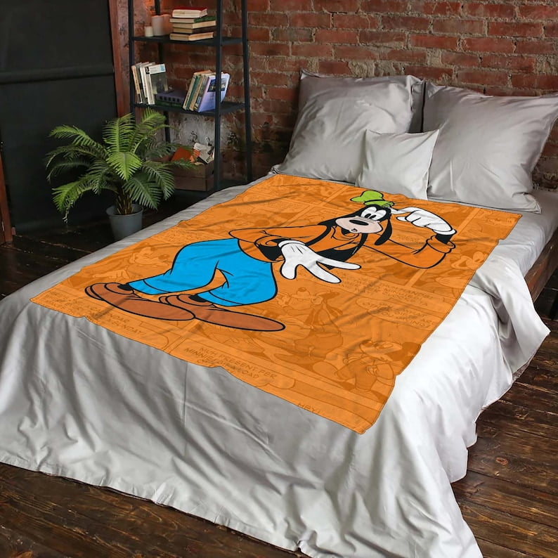 Goofy Cozy Flannel Blanket for Couch Lightweight Warm Throw Goofy  Blankets