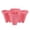 ZA-Pink, variant on Yatlte 14.57'' x 14.57'' x 6.69'' Round Red Polypropylene Three-Petal Flower Pot with Drainage Hole