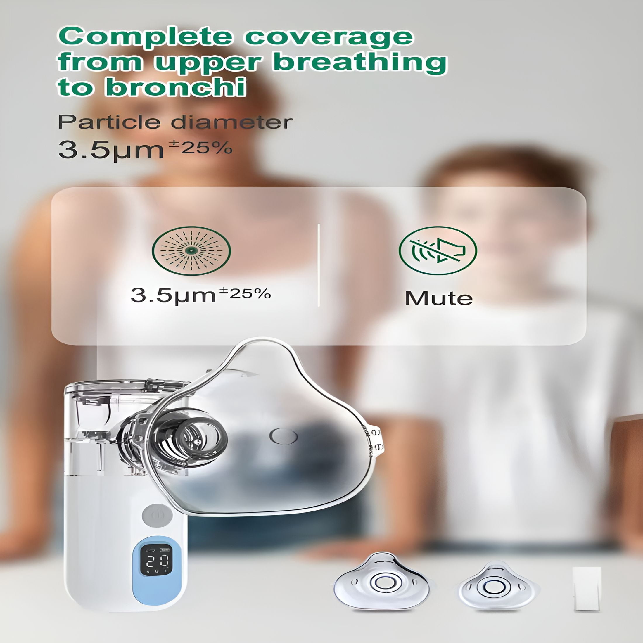 HIBIBUD Portable Humidifier Machine with LCD Display,3 Modes portable humidifiers for travel