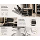 thumbnail image 2 of Silla Sillón De Barbería Negro  Reclinable Reclinable SELDA EXPORTS, 2 of 7