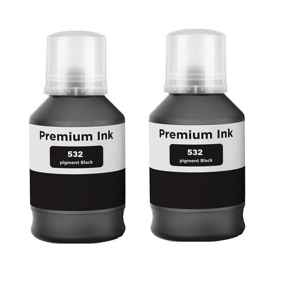 Compatible T532 532 Refill Ink Bottles Replacement for ET-M1170 ET-M2170 ET-M3170 ST-M1000 ST-M2000 ST-M3000 ET-M1100 ET-M1120 ET-M1180 ET-M2140 ET-M3180 Printer (2 Pack)