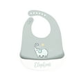 thumbnail image 4 of Quinlirra Silicone Baby Bibs for Boys Girls, Waterproof Toddler Bibs, Unisex Baby Bibs for Eating, BPA Free, Soft Cute Silicone Bibs with Large Food Catcher-B&9.05*12.2inch, 4 of 8